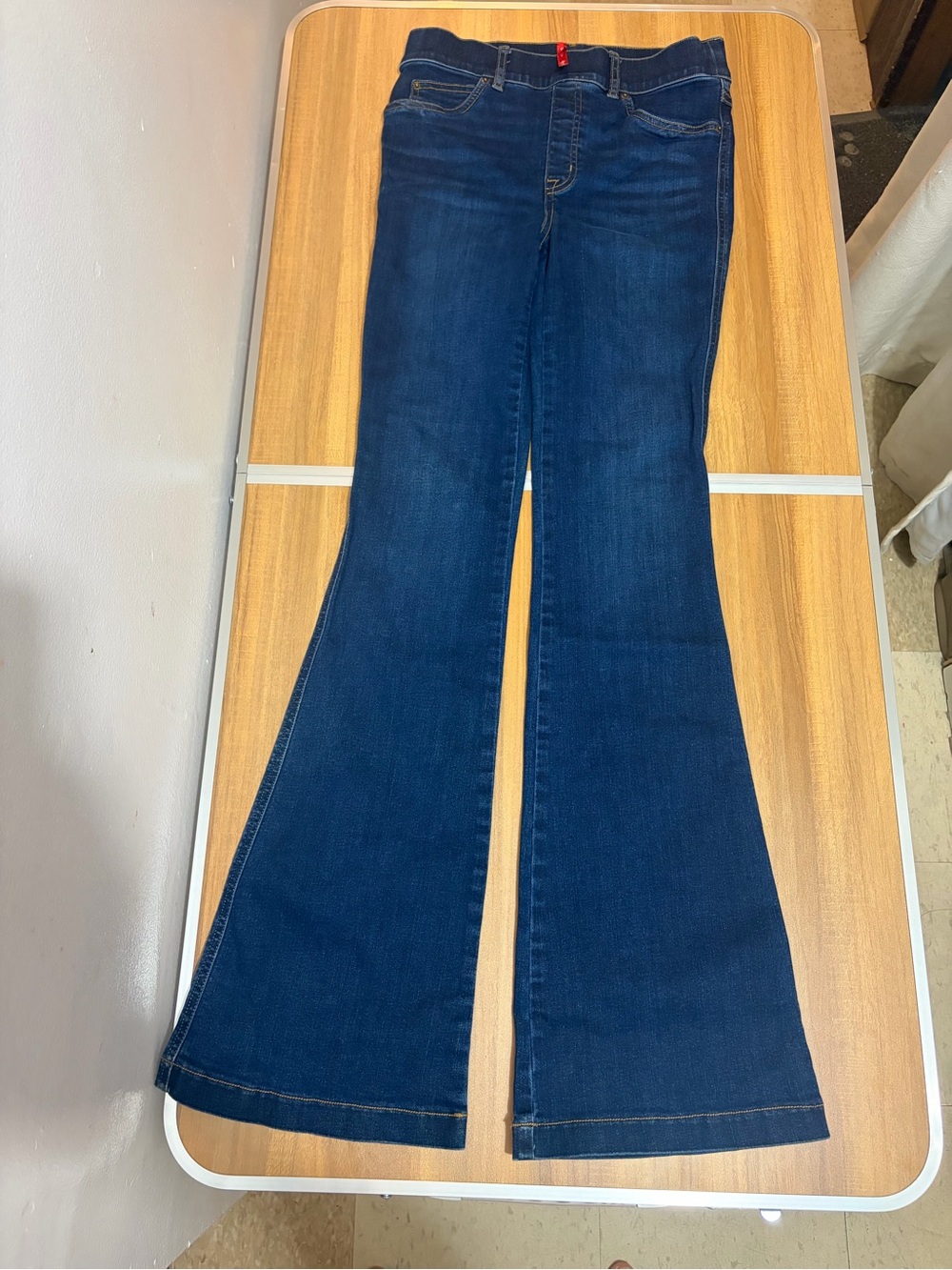 SPANX Deep Indigo Flare Jeans
